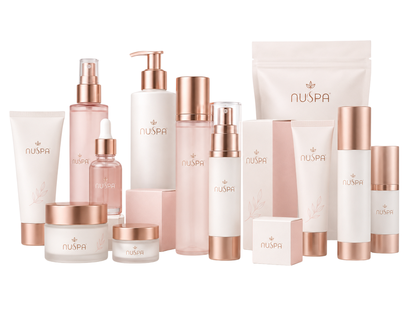 Private label cosmetic kit ready for launch